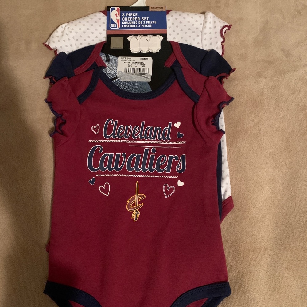 Athletic baby girls 3-6 months onesie